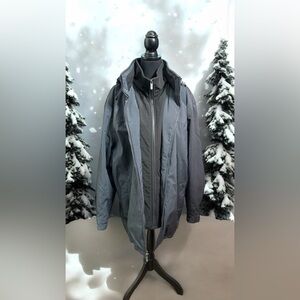 XXL weatherproof, fleece lined, hooded jacket